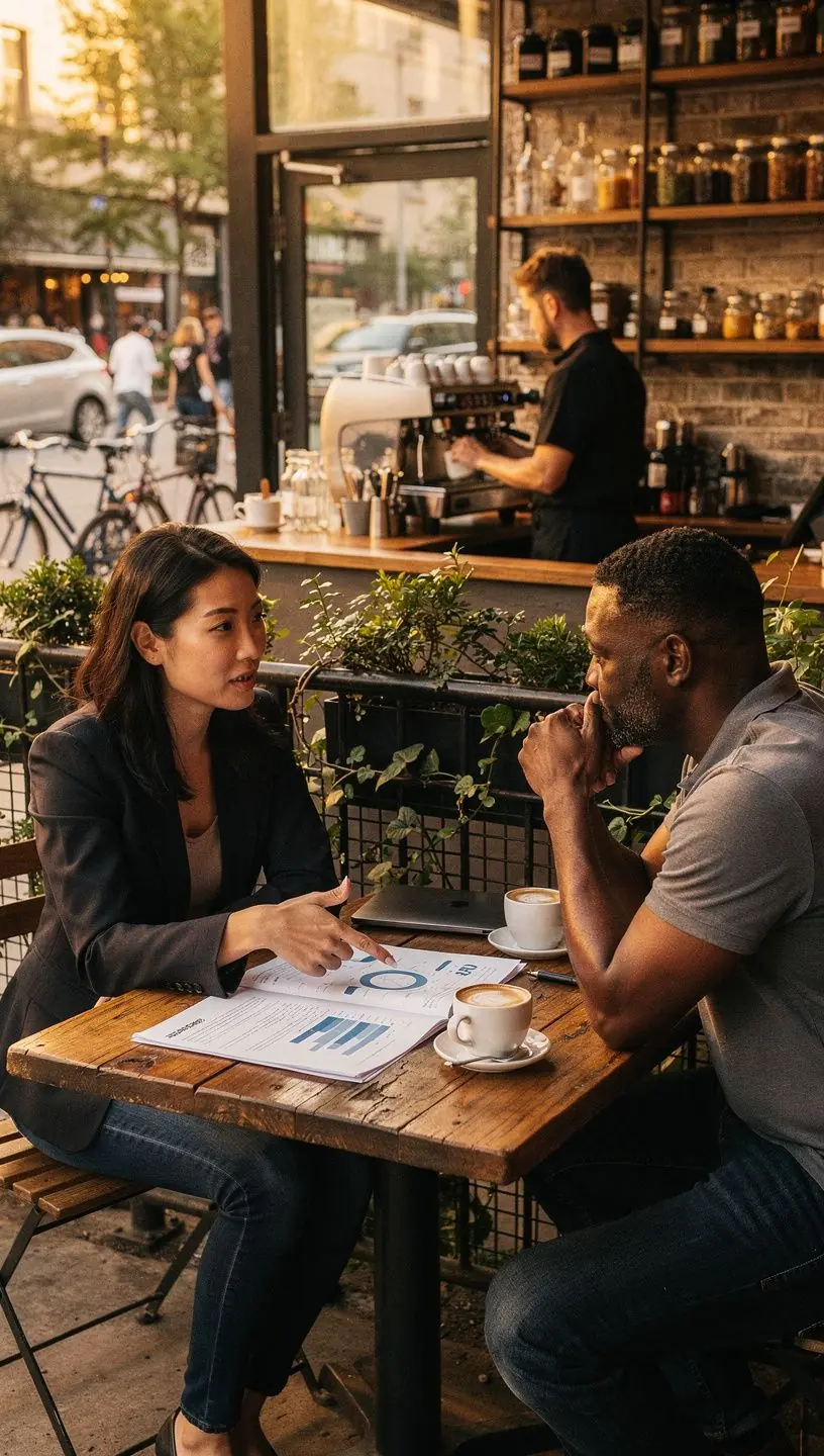 Strategic business meeting